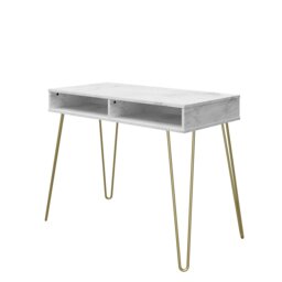 Rackhams Novogratz Athena Desk in White Marble