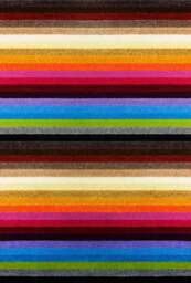 Rackhams Alya Striped Multicolour Rugs - 117M - 140X200 cm
