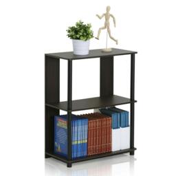 Rackhams JAYA Simple Design Bookcase, Walnut - Stylish Wall Art for Modern Homes - thumbnail 2