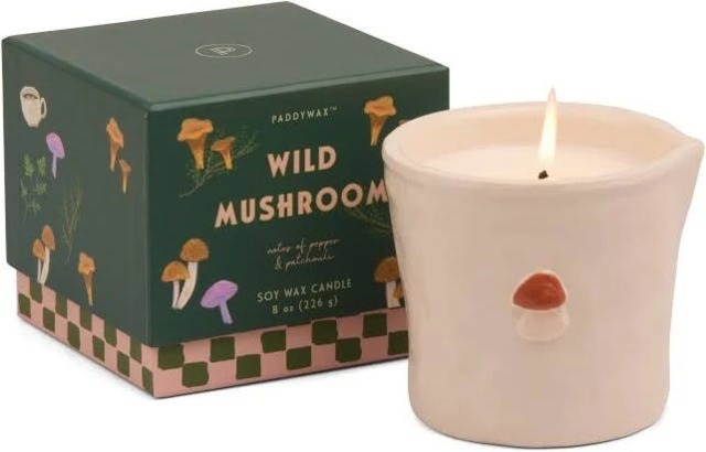 Rackhams Paddywax Bistro Range Ceramic Candle - one size - green - Wild Mushroom - image 1