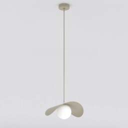 Rackhams RITUAL Med Pendant Lamp 1 x G9 Beige - thumbnail 5
