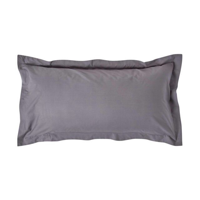 Rackhams Egyptian Cotton Oxford Pillowcase 200 TC, King Size - Dark Grey - image 1