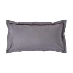 Rackhams Egyptian Cotton Oxford Pillowcase 200 TC, King Size - Dark Grey - thumbnail 1