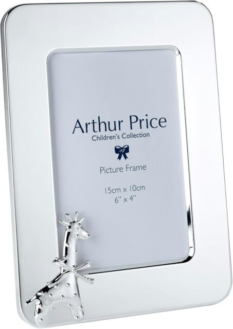 Rackhams Bambino 'Giraffe' Silver Plated Photo Frame Holds 6 x 4 Inch Photo Luxury Children's Gift - image 1