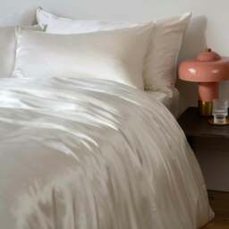 Rackhams Ivory Mulberry Silk Duvet Cover - Double - thumbnail 3