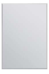 Rackhams FRAMELESS ALL GLASS Single Bevelled Venetian Wall Mirror - 90cm x 60cm - Clear - thumbnail 4
