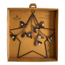 Rackhams Star Mistletoe Wreath - Galvanised - thumbnail 4