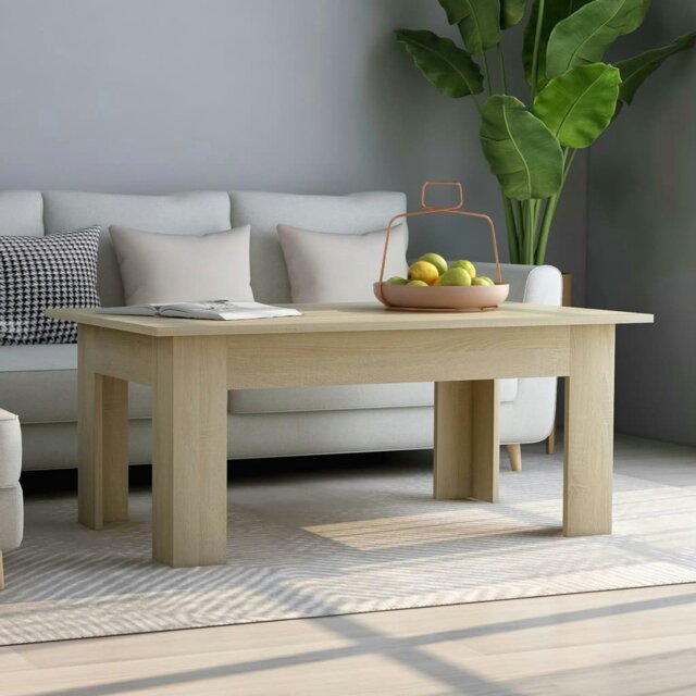 Rackhams Coffee Table Sonoma Oak 100x60x42 cm Engineered Wood