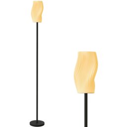 Rackhams 3D Printed Standing Lamp with Shade, 3 Colour Temperature, White - White - Modern minimalist - No - thumbnail 6