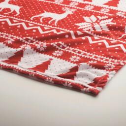 Rackhams Personalised Festive Fleece Blanket - Blue - thumbnail 3