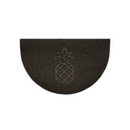 Rackhams Pineapple Embossed Halfmoon Indoor/Sheltered Outdoor Spaghetti Doormat - Grey - thumbnail 6