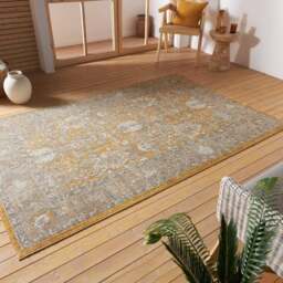 Rackhams Indoor Outdoor Alexandria Rug - Yellow - 120X170 cm - thumbnail 5