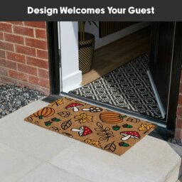 Rackhams Latex Backed Coir Entrance Doormat 45x75cm - Autumn - thumbnail 6