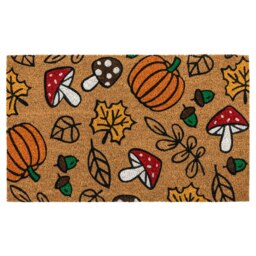 Rackhams Latex Backed Coir Entrance Doormat 45x75cm - Autumn - thumbnail 2