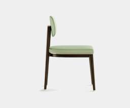 Rackhams Aster Oscar Dining Chair: Minimalist Design with Eucalyptus Wood and Brass Accents - thumbnail 3
