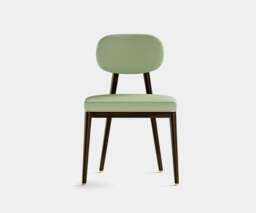 Rackhams Aster Oscar Dining Chair: Minimalist Design with Eucalyptus Wood and Brass Accents - thumbnail 2