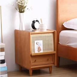 Rackhams Radiogram Bedside Table, Walnut - thumbnail 4
