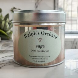 Rackhams Sage Purification Candle - Candle in Silver Tin - thumbnail 2