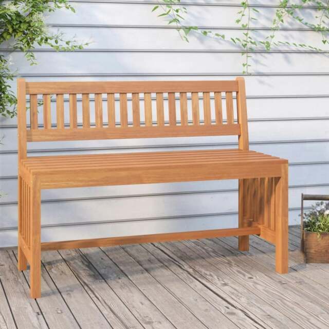 Rackhams Garden Bench 110 cm Solid Wood Eucalyptus