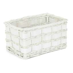 Rackhams Unlined White Scandi Storage Basket - Medium - thumbnail 3