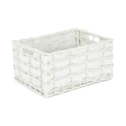Rackhams Unlined White Scandi Storage Basket - Medium - thumbnail 4