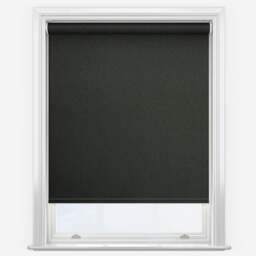 Rackhams Black Trimmable Thermal Blackout Roller Blinds - 110cm - thumbnail 1