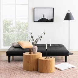 Rackhams Mice Oval Coffee Table in Oak Set of 2 - 1 - Natural - Natural - thumbnail 4