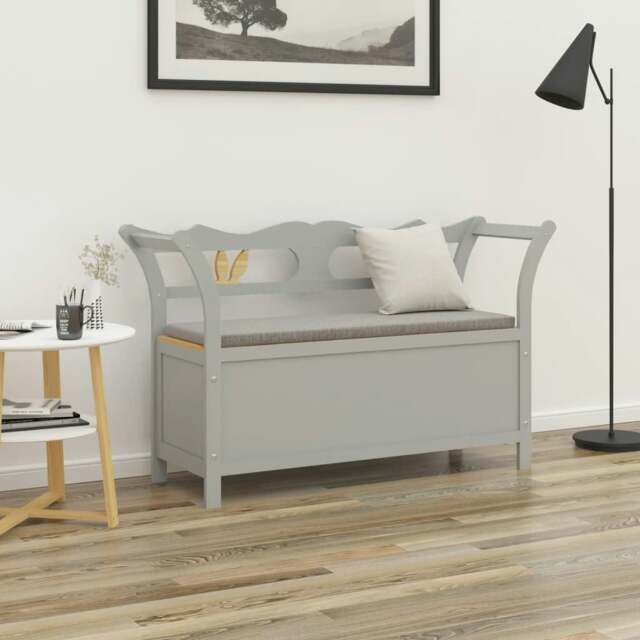 Rackhams Bench Grey 107x45x75.5 cm Solid Wood Fir - image 1