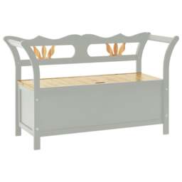 Rackhams Bench Grey 107x45x75.5 cm Solid Wood Fir - thumbnail 2