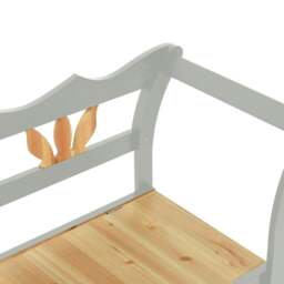 Rackhams Bench Grey 107x45x75.5 cm Solid Wood Fir - thumbnail 6