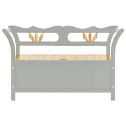 Rackhams Bench Grey 107x45x75.5 cm Solid Wood Fir - thumbnail 3