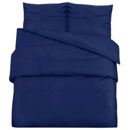 Rackhams Duvet Cover Set Navy Blue 155x220 cm Light-weight Microfiber - thumbnail 2