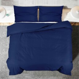 Rackhams Duvet Cover Set Navy Blue 155x220 cm Light-weight Microfiber - thumbnail 5