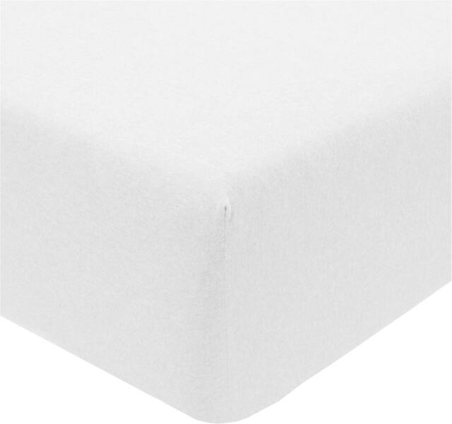 Rackhams Jersey Melange Polycotton Fitted Bedsheet or Pillowcase - White - Pillow Case (50 x 75cm) - image 1