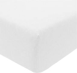 Rackhams Jersey Melange Polycotton Fitted Bedsheet or Pillowcase - White - Pillow Case (50 x 75cm) - thumbnail 1