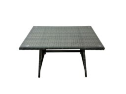 Rackhams Outdoor Corner Sofa Dining Table Set Garden Rattan Furniture Set 9 Seater with Side Table 3 Stools Dark Grey - thumbnail 5