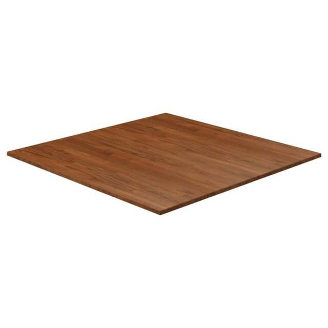 Rackhams Square Table Top Dark Brown 90x90x1.5cm Treated Solid Wood Oak