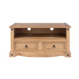 Rackhams Corona 2-Drawer Flat Screen TV Unit - White - thumbnail 3