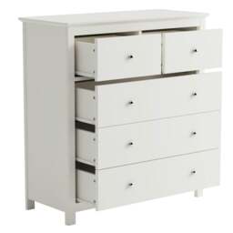 Rackhams Nairn 2 + 3 Chest of Drawers - White - thumbnail 3