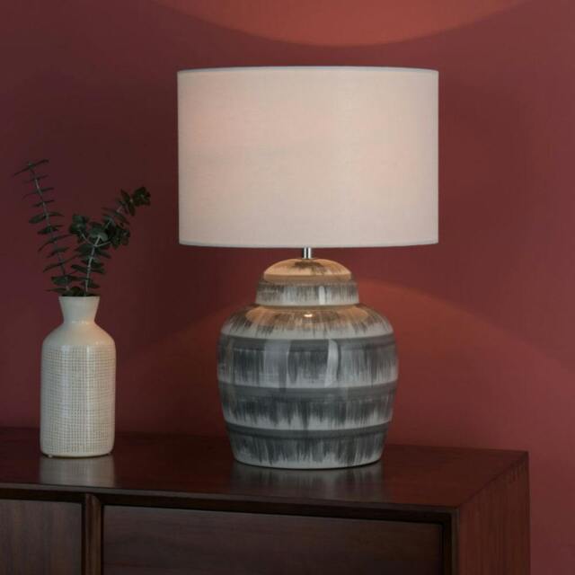 Rackhams Brenna Grey Table Lamp - image 1