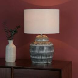 Rackhams Brenna Grey Table Lamp