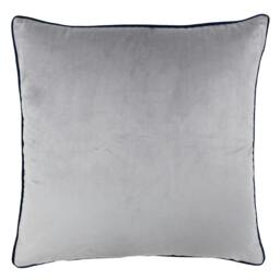 Rackhams Meridian Cushion Cover - Silver/Navy - 55 x 55cm - Silver/Navy - 100% Polyester