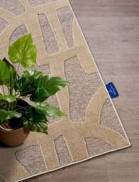 Rackhams Therese Short Pile Brown Rug - 200X290 cm - thumbnail 4