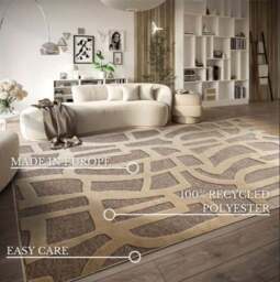 Rackhams Therese Short Pile Brown Rug - 200X290 cm - thumbnail 6