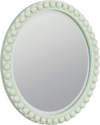 Rackhams Cromwell Round Wall Mirror with Bobbin Design Wooden Frame 77cm - Linen, Cream - thumbnail 5