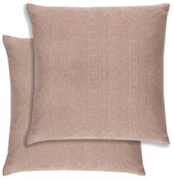 Rackhams Pair of Matrix Textured Double Sided Zip Opening Piped Edge Cushion Covers - 43x43cm - Cases Only - Teal - thumbnail 2