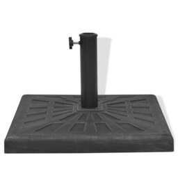 Rackhams Parasol Base Resin Square Black 19 kg - thumbnail 5