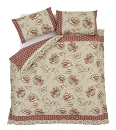 Rackhams Kashmir Paisley Floral Reversible Duvet Cover Set - Natural - King - thumbnail 5