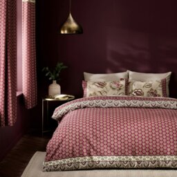 Rackhams Kashmir Paisley Floral Reversible Duvet Cover Set - Natural - King - thumbnail 2