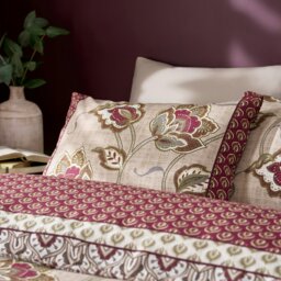 Rackhams Kashmir Paisley Floral Reversible Duvet Cover Set - Natural - King - thumbnail 3